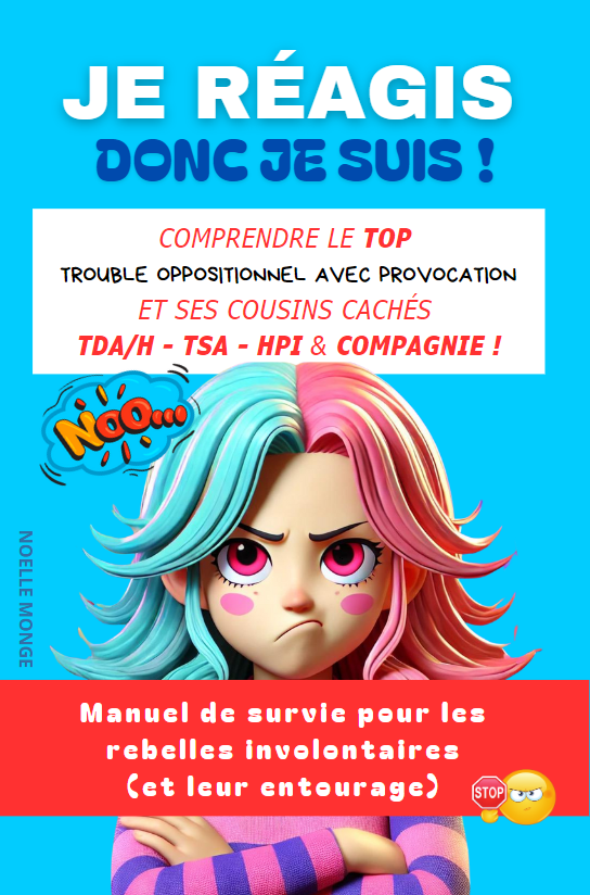 Je réagis, donc je suis ! Comprendre le TOP et ses cousins cachés TDA/H, TSA, HPI & compagnie : Manuel de survie pour les rebelles involontaires (et leur entourage)